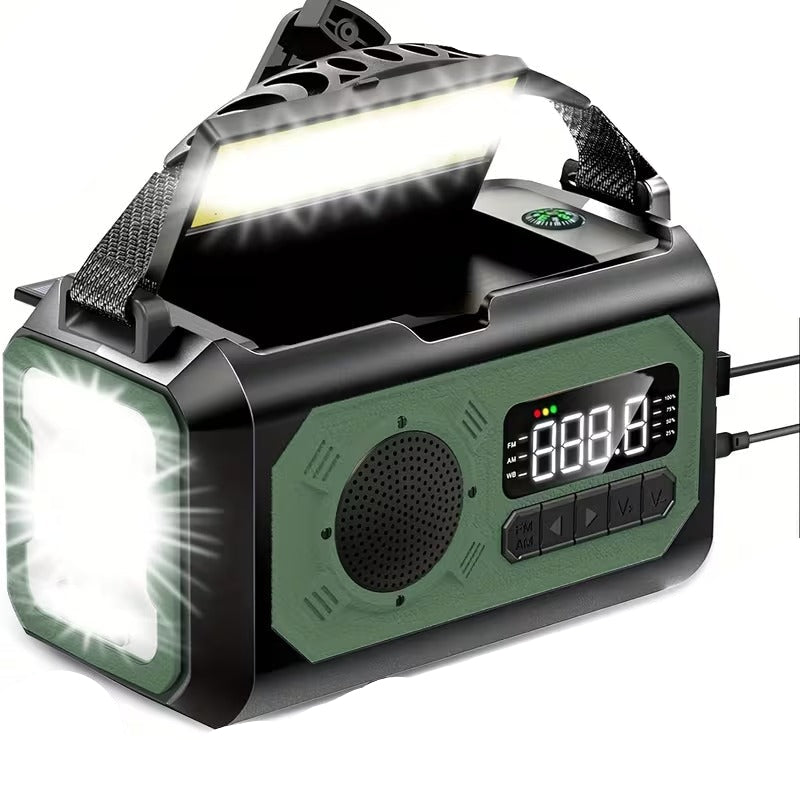 12000mAh Emergency Radio Solar Hand Crank Charger