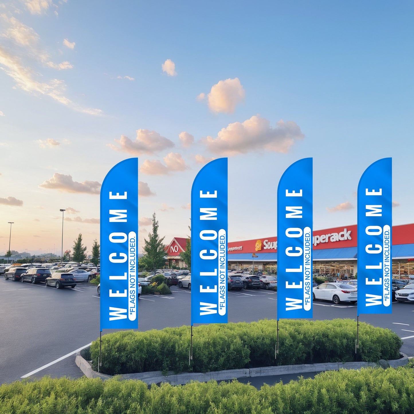 VEVOR Feather Flag Pole Kit, Swooper Flag Pole Set 16.3 ft, Sign Flag Poles for Business Advertising Flags Outdoor, with A Ground Stake and Carrying Bag (Flag Not Included)
