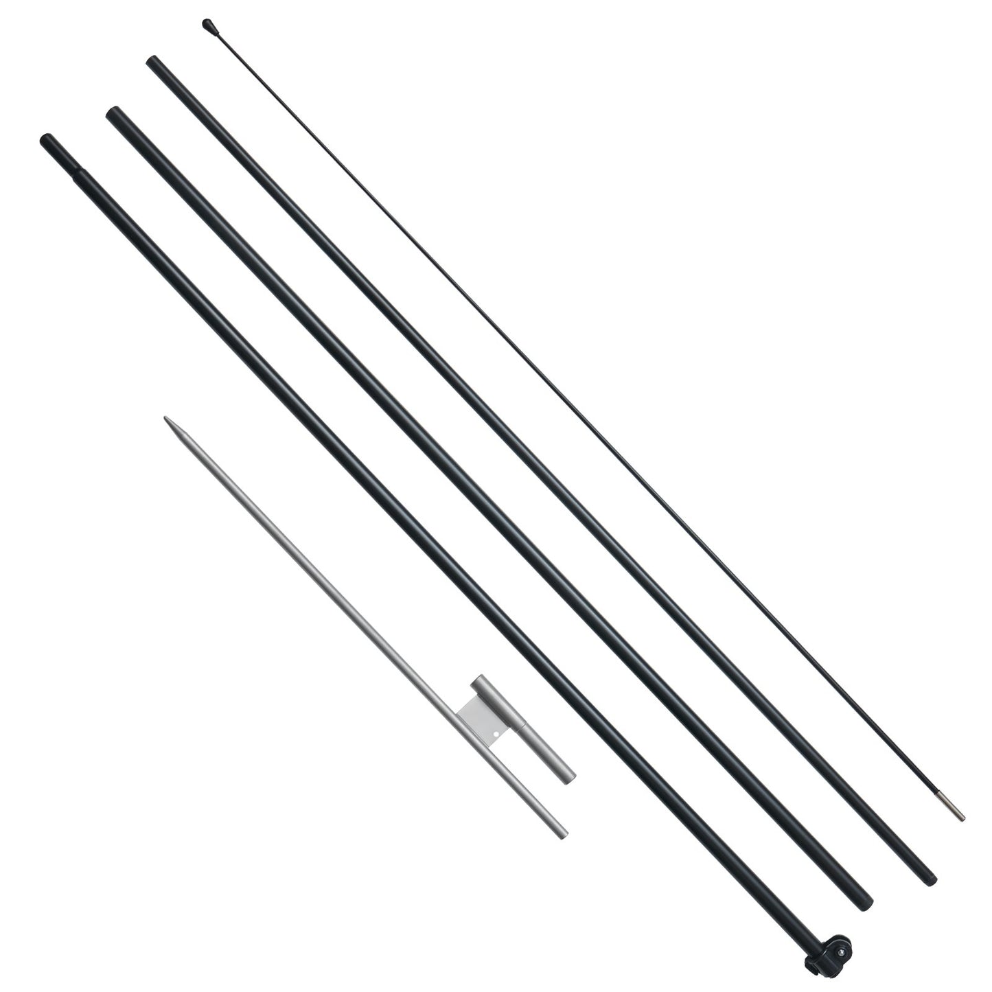 VEVOR Feather Flag Pole Kit, Swooper Flag Pole Set 16.3 ft, Sign Flag Poles for Business Advertising Flags Outdoor, with A Ground Stake and Carrying Bag (Flag Not Included)